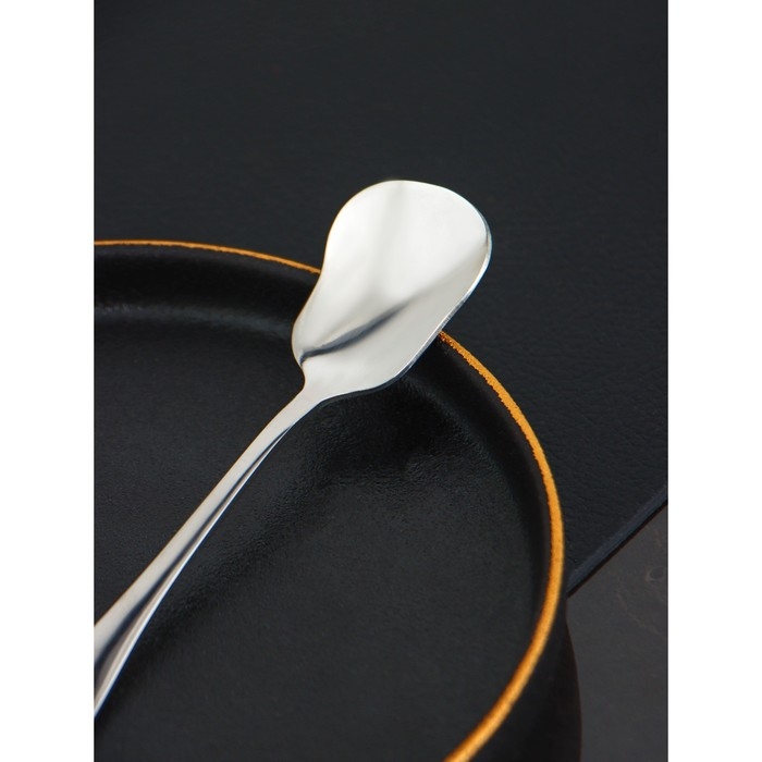 Набор ложек для сахара из нержавеющей стали Доляна, h=12,9 см, толщина 2,2 мм, 410 сталь, 3 шт Набор ложек для сахара из нержавеющей стали Доляна, h=12,9 см, толщина 2,2 мм, 410 сталь, 3 шт