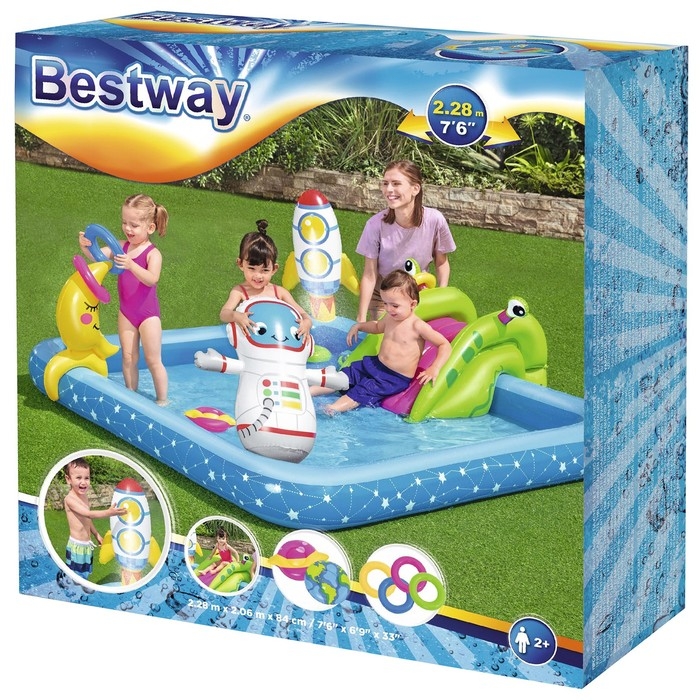Игровой центр надувной «Маленький астронавт», 228 х 206 х 84 см, от 2 лет, 53126 Игровой центр надувной «Маленький астронавт», 228 х 206 х 84 см, от 2 лет, 53126