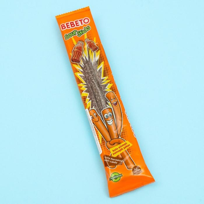 Жевательный мармелад BEBETO SOUR STICKS, со вкусом колы, 35 г Жевательный мармелад BEBETO SOUR STICKS, со вкусом колы, 35 г