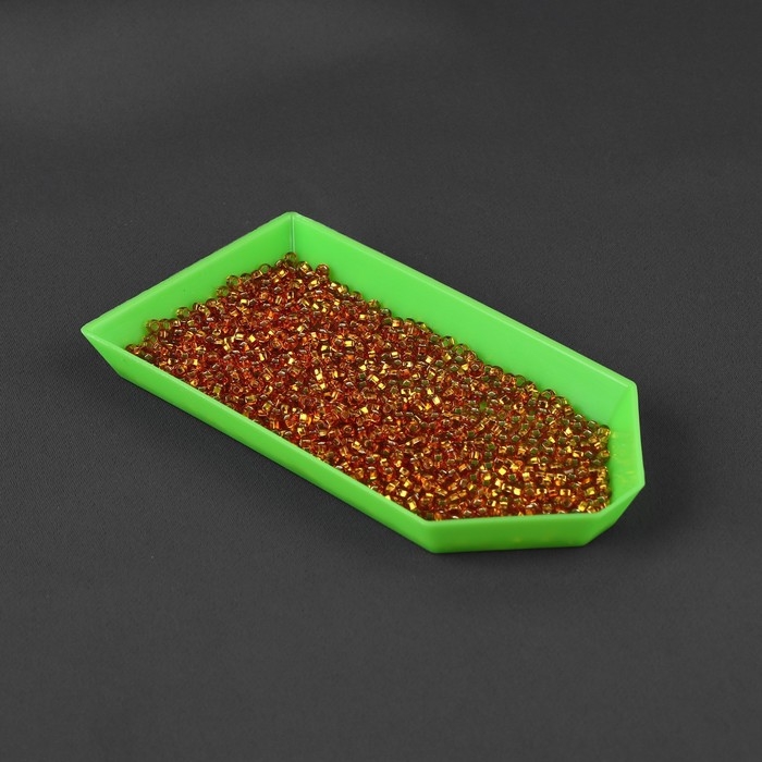 Органайзер-ванночка для бисера и страз, 4,8 × 9 см, 4 шт на подставке, цвет зелёный/прозрачный Органайзер-ванночка для бисера и страз, 4,8 × 9 см, 4 шт на подставке, цвет зелёный/прозрачный