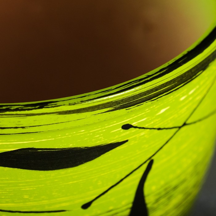 Горшок цветочный Горшок цветочный "Листья" с поддоном 1,8л