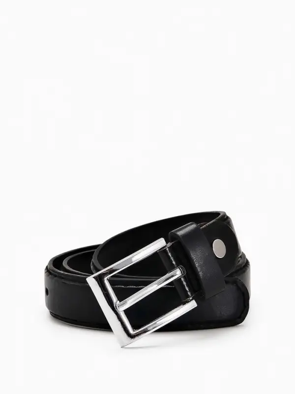 Ремень детский, ширина 2.2 см, винт, пряжка металл, чёрный