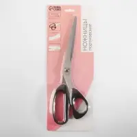 Ножницы портновские, скошенное лезвие, 10'', 26 см, чёрные
