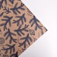 Бумага упаковочная крафтовая «Ветви», 50 х 70 см Бумага упаковочная крафтовая «Ветви», 50 х 70 см