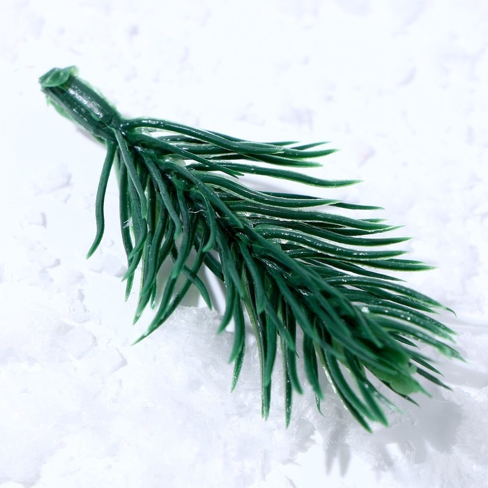 Новый год! Декор «Ветки ели мини» набор 100 шт., размер 1 шт. — 6 × 3 × 3 см Новый год! Декор «Ветки ели мини» набор 100 шт., размер 1 шт. — 6 × 3 × 3 см