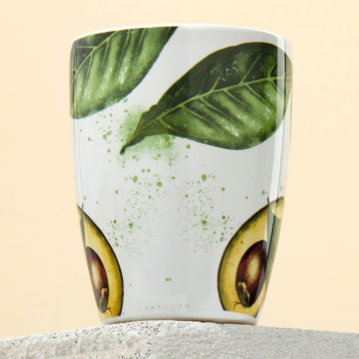 Кружка керамическая Dolce Ceramo. «Авокадо», 350 мл