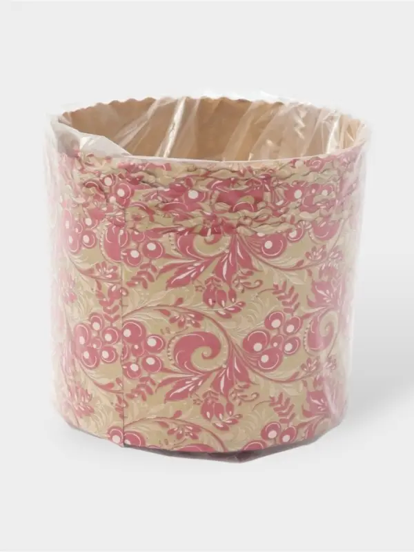 Формы для выпечки кулича бумажные, одноразовые, набор 10 шт., 13.4&times;9.5 см, красные