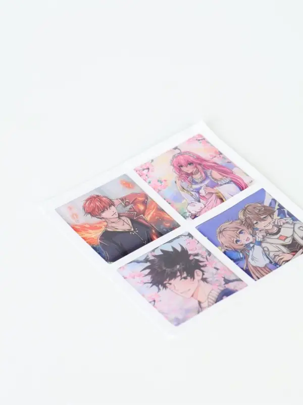 Объёмные 3D стикеры на телефон &laquo;Аниме&raquo;, 4 шт., 3&times;3 см