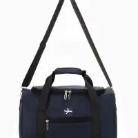 Сумка дорожная &laquo;Самолёт&raquo;, 1 карман, регулирующийся ремень, 39&times;20&times;25 см, синяя