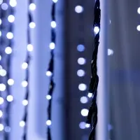 Гирлянда &laquo;Водопад&raquo; 2&times;3 м, IP44, УМС, тёмная нить, 800 LED, свечение белое, 8 режимов, 220 В