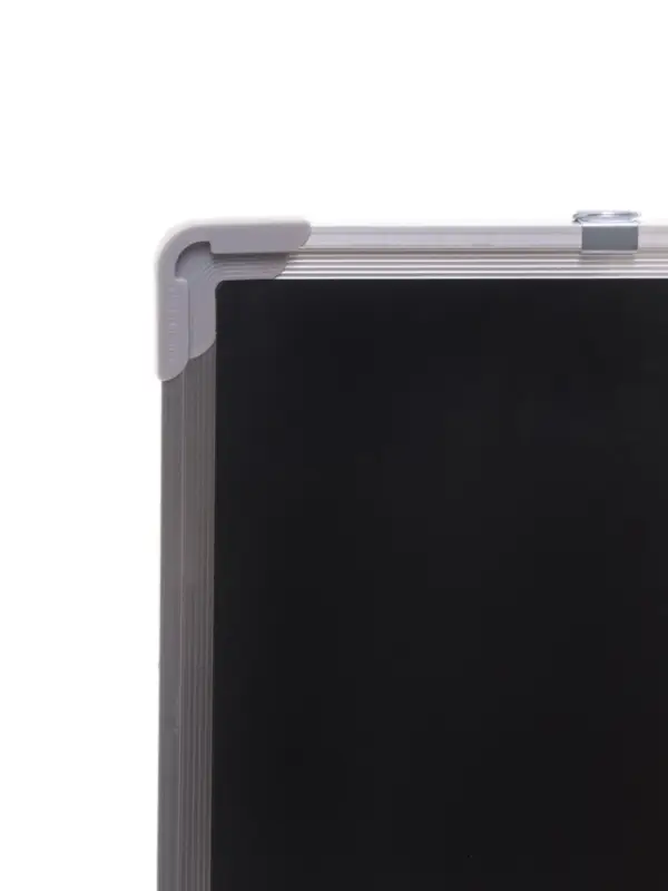 Доска магнитно-маркерная Calligrata, 100&times;150 см, черная, с полочкой, в алюминиевой рамке