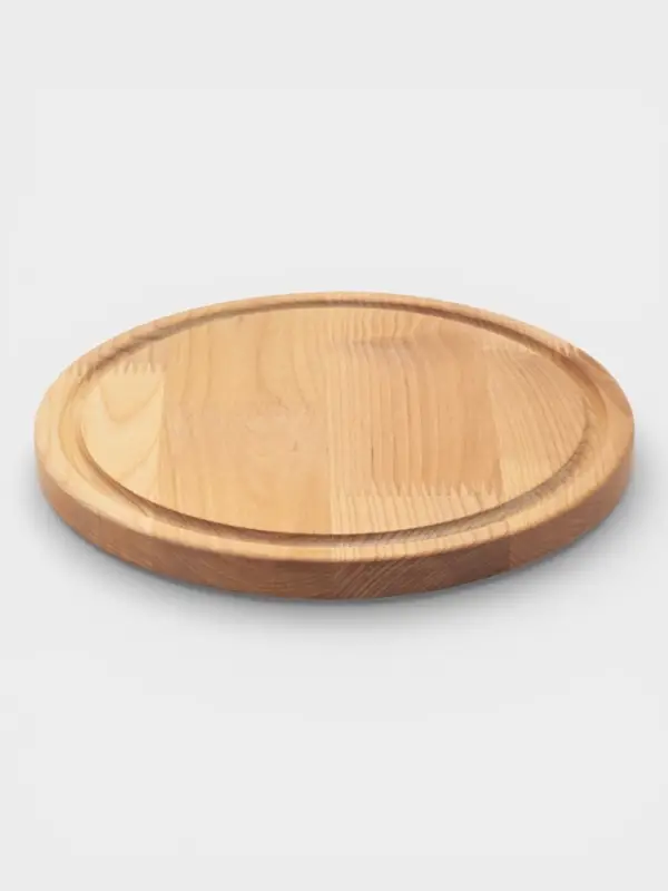 Подарочный набор посуды Adelica &laquo;Бари&raquo;, доска разделочная d=25 см, блюдо для подачи d=24 см, менажница 3 секции d=20 см, подставка, дерево берёза