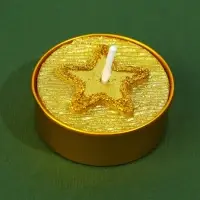 Свеча чайная &laquo;С Новым годом&raquo;, с предсказанием, d=4 см