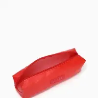 Косметичка-пенал на молнии, длина 20 см, красная