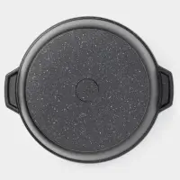 Кастрюля-жаровня KUKMARA, 5 л, d=28 см, антипригарное покрытие, литой алюминий, серая