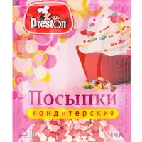 Посыпки кондитерские Preston декоративные &laquo;Радуга-сердечки&raquo;, 7 г