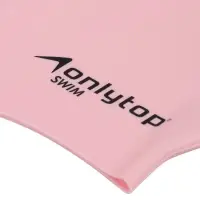 Шапочка для плавания взрослая ONLYTOP, силиконовая, 56 г, обхват 54-60 см, розовая