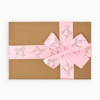 Лента атласная &laquo;Бантики&raquo;, тиснение, 4 см &times; 23 м (&plusmn;1 м)