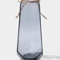 Ваза стекло настольная "Калли" 21х9,5 см, серый Ваза стекло настольная "Калли" 21х9,5 см, серый