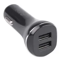 USB автомобильное зарядное устройство AVS 2 порта UC-322 (2,4А, черный) (Black Edition)