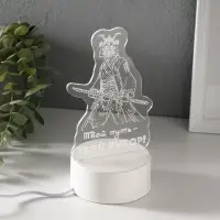 Светильник 3D RISALUX &laquo;Твой путь&raquo;, LED-ночник, RGB, от сети