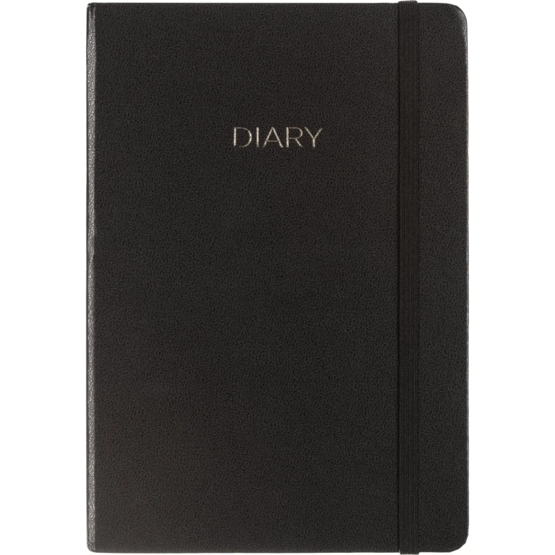 Ежедневник недатированный черный, А5 136 л., Dairy, ATTACHE