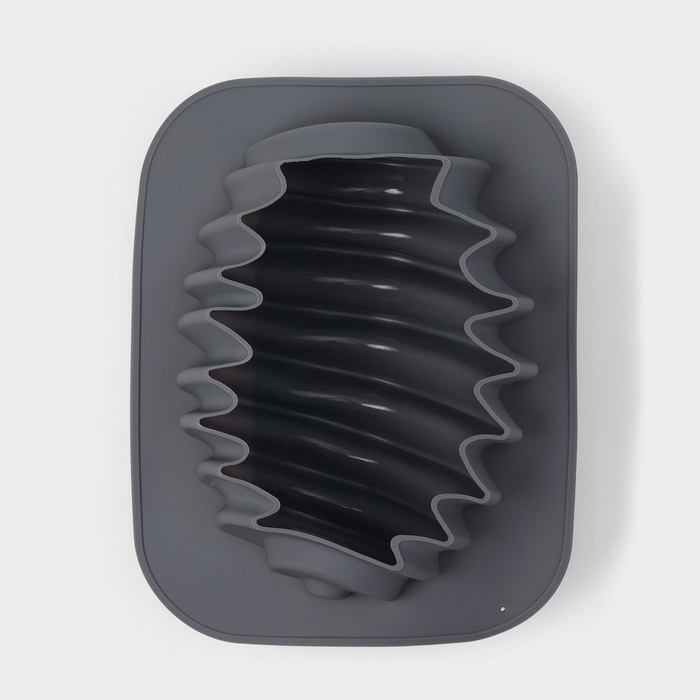 Форма для выпечки и муссовых десертов KONFINETTA «Грани», силикон, 19×15,3×8,8 см, серая Форма для выпечки и муссовых десертов KONFINETTA «Грани», силикон, 19×15,3×8,8 см, серая