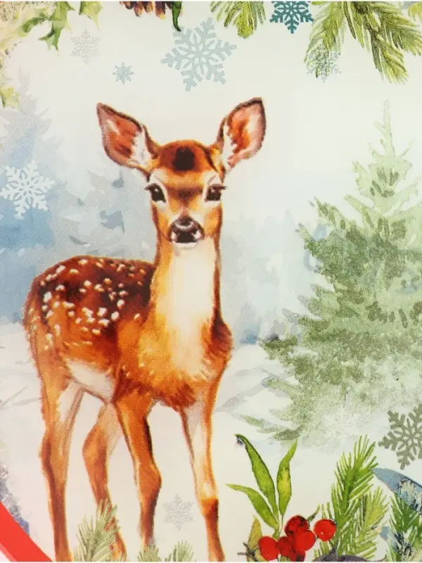 Тарелка новогодняя плоская &laquo;Лесная сказка&raquo;, d=20 см