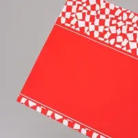 Пленка для цветов, красная, 57х57 см