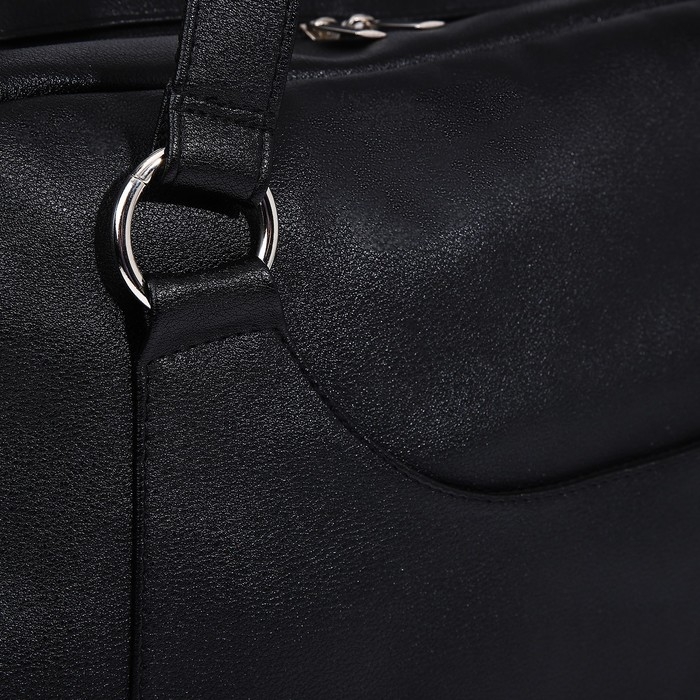 Сумка-саквояж Vita на молнии, цвет чёрный