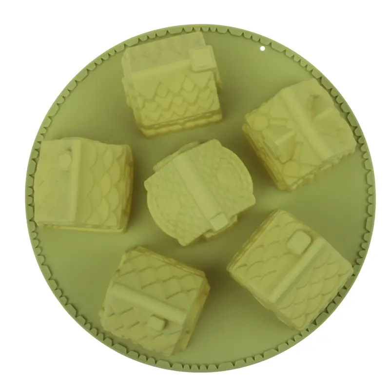 VETTA Форма для выпечки 6 ячеек 26х6см, "Домики", силикон, 3 цвета