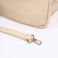 Сумка - мешок женская на молнии, 26&times;10&times;26 см, бежевая