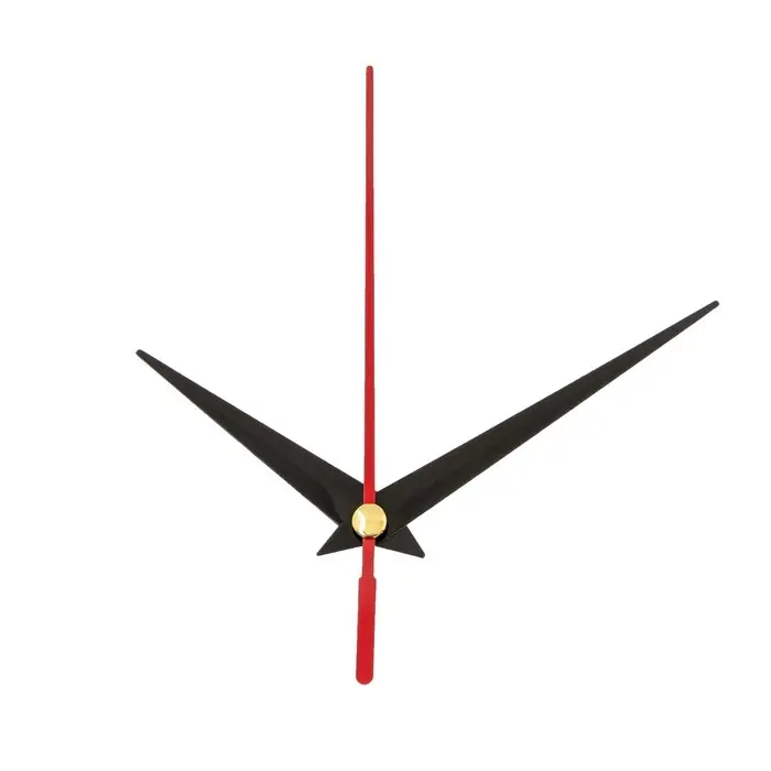 Комплект из 3-х стрелок для часов 50/70/77 мм, фасовка 10 шт, черные Комплект из 3-х стрелок для часов 50/70/77 мм, фасовка 10 шт, черные