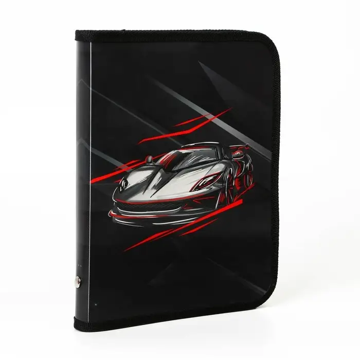 Папка для тетрадей, А5, пластиковая, 18×23×2.5 см «Тачка»