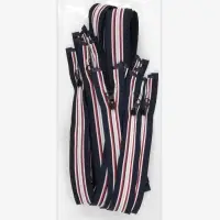 Молния &laquo;Спираль&raquo;, №5, разъёмная, замок автомат, 80 см, тёмно-синяя, красный, белый