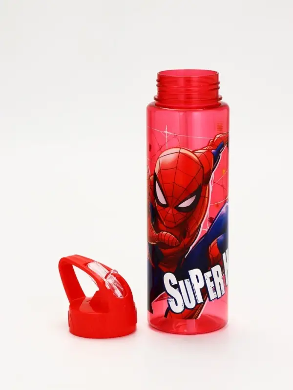 Бутылка пластиковая с трубочкой-непроливайкой &laquo;Супергерой&raquo;, 750 мл