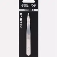 Пинцет для бровей профессиональный, скошенный, широкий, 9.6 см