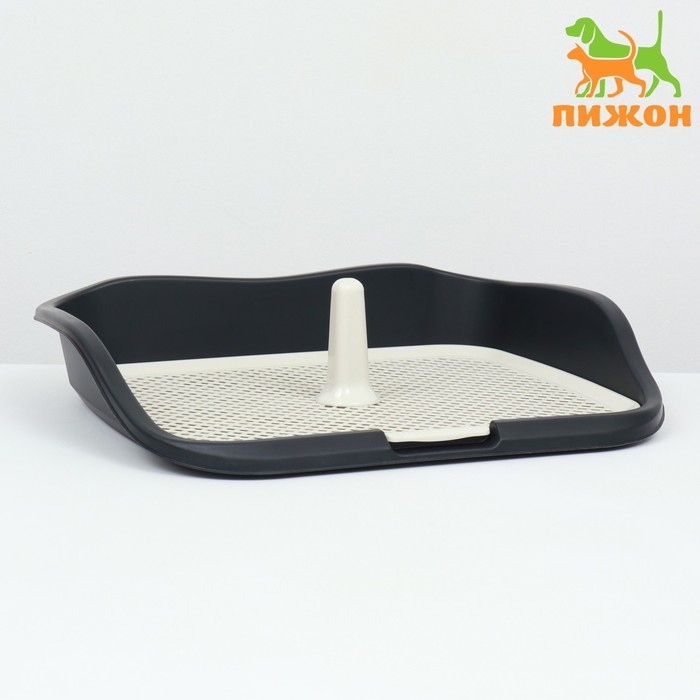 Туалет для собак, 55 х 46 х 12 см, чёрный