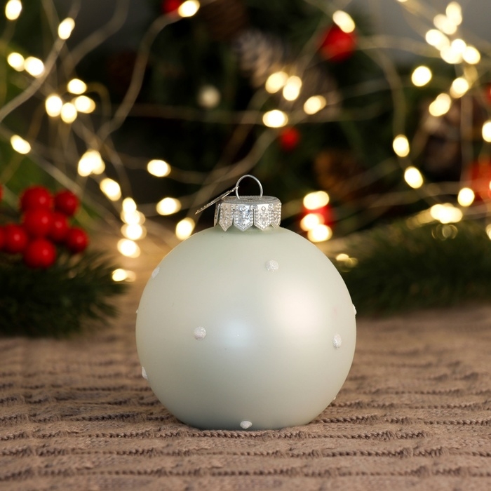 Шар Шар "Веточка рябины", 80 мм., в подарочной упаковке