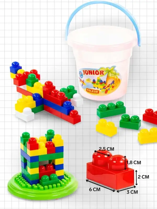 Конструктор &laquo;Юниор&raquo;, 69 деталей