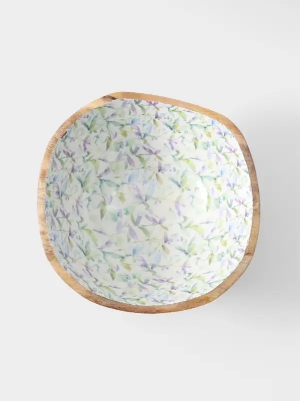 Салатник &laquo;Оттенки сирени&raquo;, 29&times;29&times;11 см, дерево манго