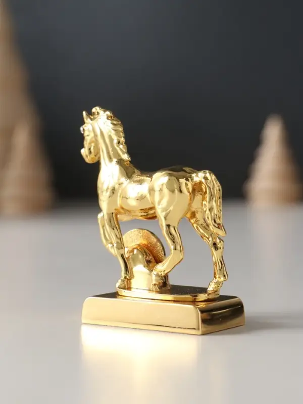 Сувенир) Лошадь с монеткой и пожеланием  Сувенир) Лошадь с монеткой и пожеланием "Счастья", 5,5х2,5х6 см.