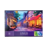 Альбом для рисования BG &laquo;Пейзажи&raquo; А4, 32 листа, на гребне, обложка из мелованного картона, МИКС