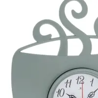 Часы настенные интерьерные &laquo;Чашка с дымком&raquo;, 31.5&times;30.5 см, бесшумные, зелёные