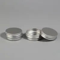 Баночка для хранения, 15 мл, d=4.1&times;2 см, серебристая