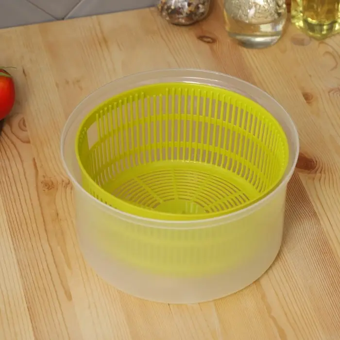 Центрифуга для сушки зелени Доляна Fresh cook, 3.7 л, пластик, белая, зелёная Центрифуга для сушки зелени Доляна Fresh cook, 3.7 л, пластик, белая, зелёная