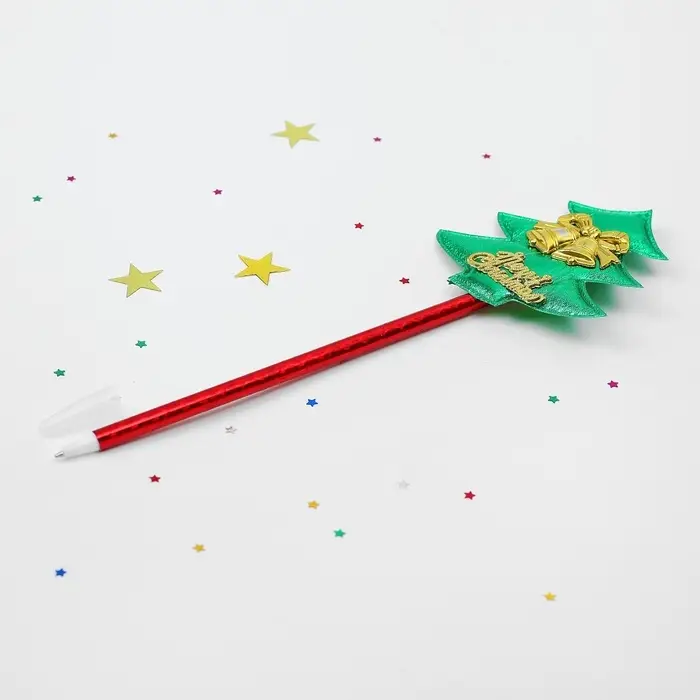 Ручка-прикол Calligrata &laquo;Ёлочка&raquo;, с колокольчиками, синий стержень, шариковая