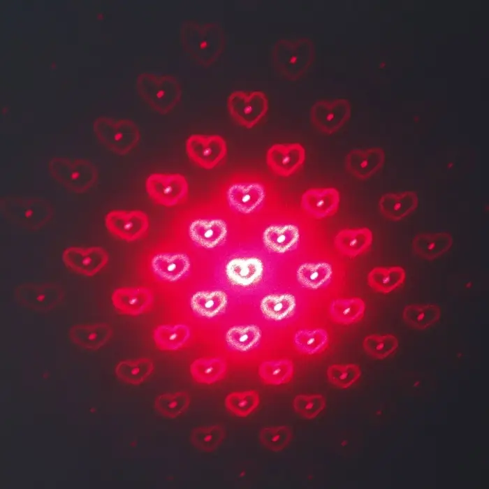 Лазерная указка с насадками: 12 + 1, от USB, 10&times;14.5 см