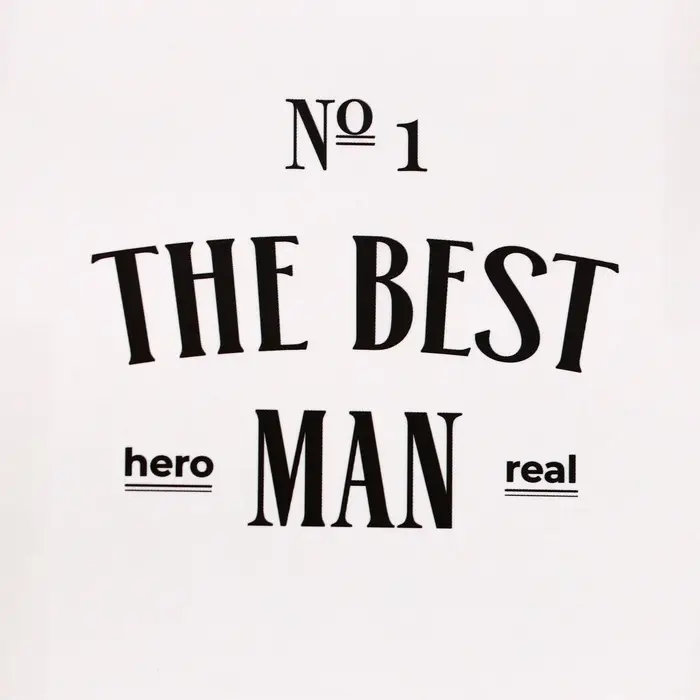 Пакет подарочный ламинированный The Best man,13&times;23&times;7 см