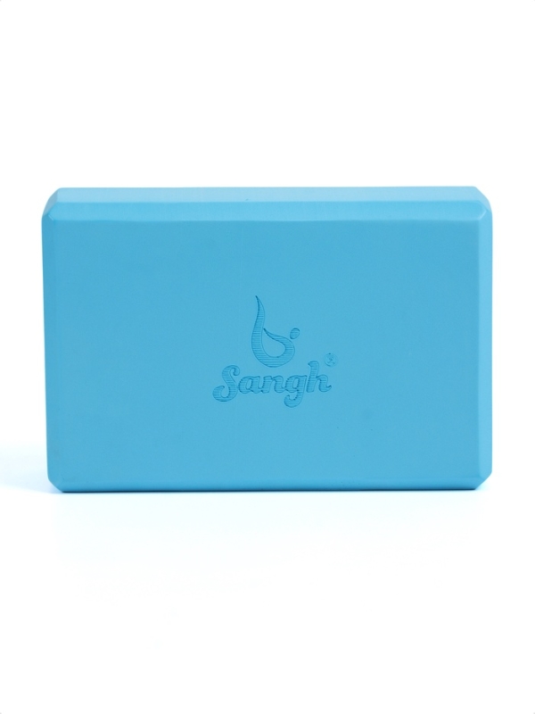 Блок для йоги 23 х 15 х 7,5 см, вес 120 гр, цвет голубой Блок для йоги 23 х 15 х 7,5 см, вес 120 гр, цвет голубой